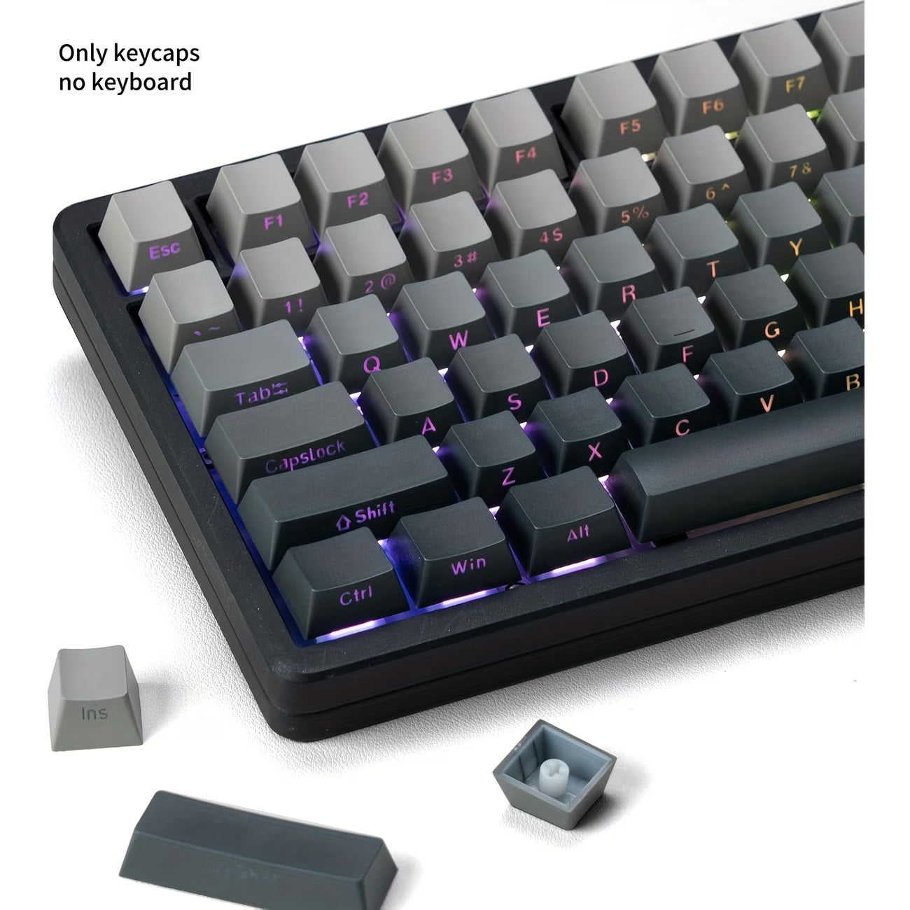 Key caps b/g