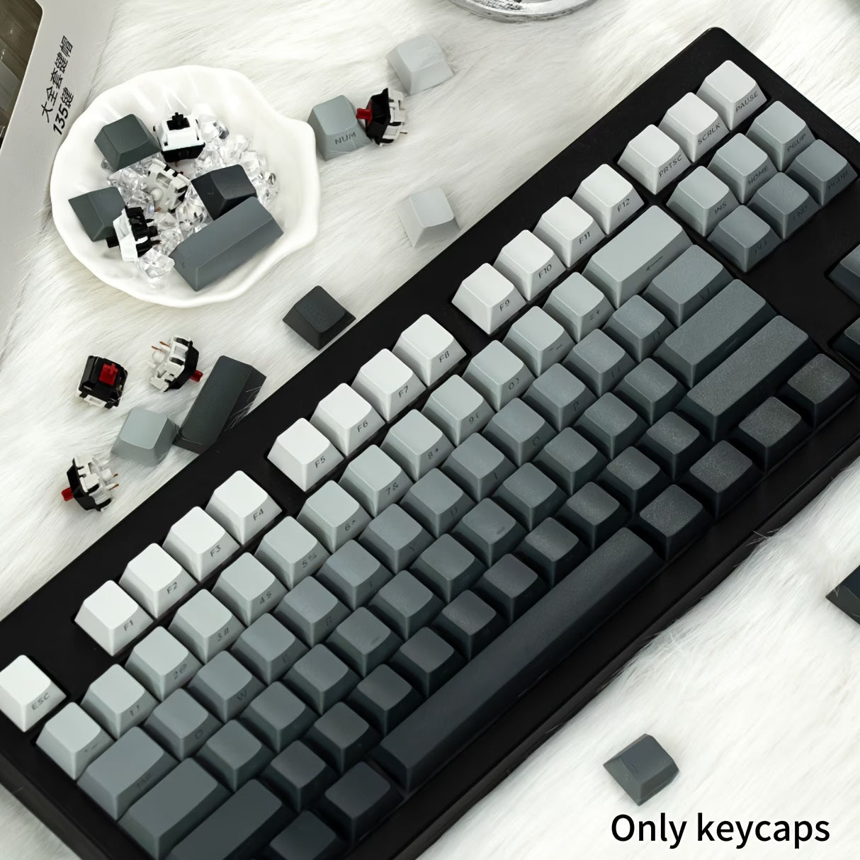 Key caps b/g